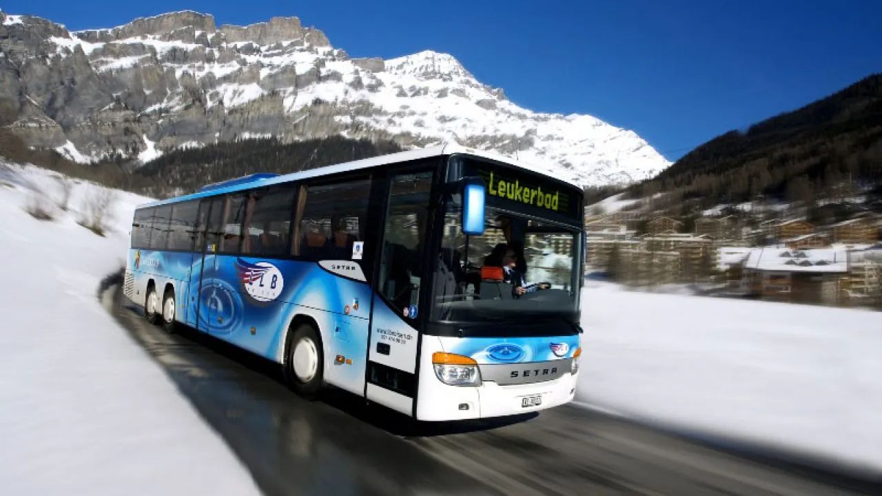 Bus Leukerbad city